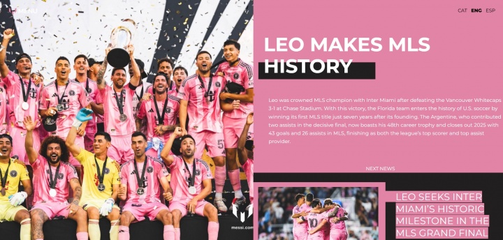 爱游戏运动频道-算上东部冠军！梅西官网：梅西斩获职业生涯第48座冠军奖杯🏆